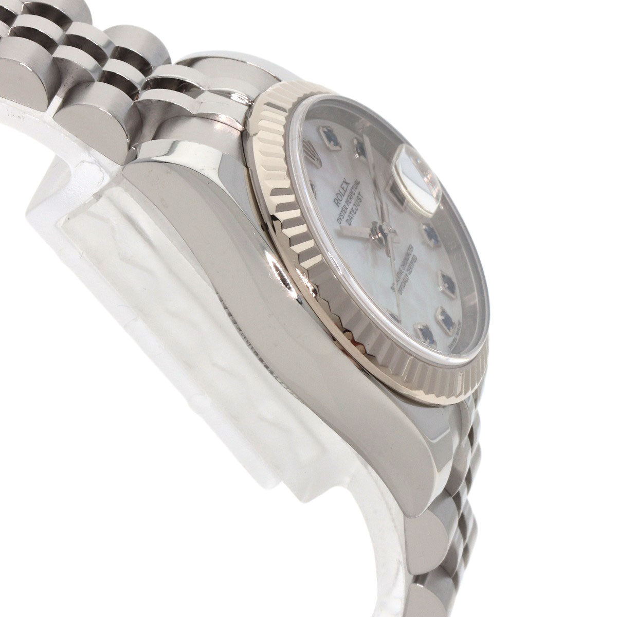 ROLEX Datejust 10P Sapphire Watches 179174NGS Stainless Steel/Stainless Steel Ladies