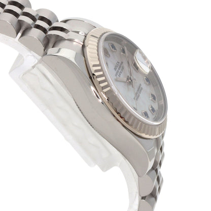 ROLEX Datejust 10P Sapphire Watches 179174NGS Stainless Steel/Stainless Steel Ladies