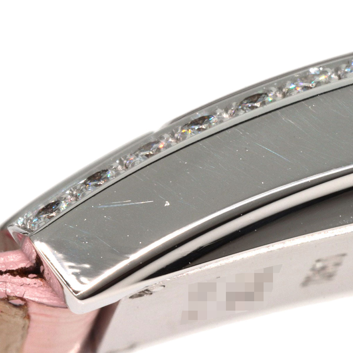 HARRY WINSTON Avenue C Watches 330LQW K18 White Gold/Leather Ladies