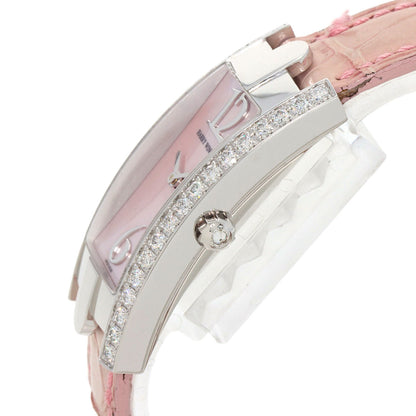 HARRY WINSTON Avenue C Watches 330LQW K18 White Gold/Leather Ladies