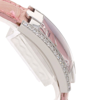 HARRY WINSTON Avenue C Watches 330LQW K18 White Gold/Leather Ladies