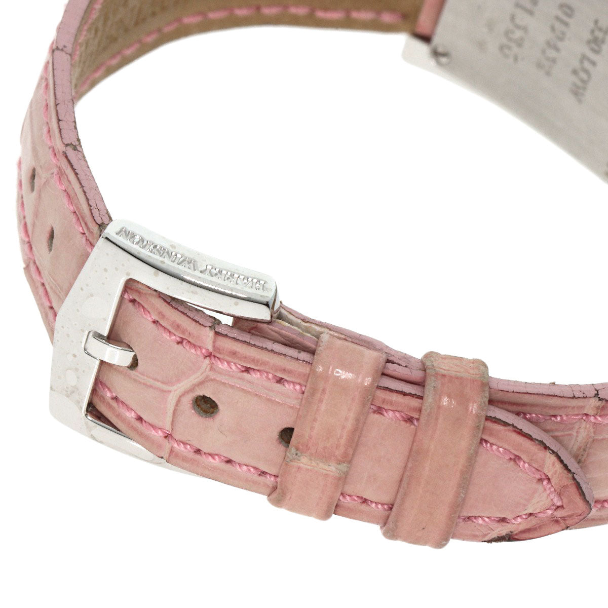 HARRY WINSTON Avenue C Watches 330LQW K18 White Gold/Leather Ladies