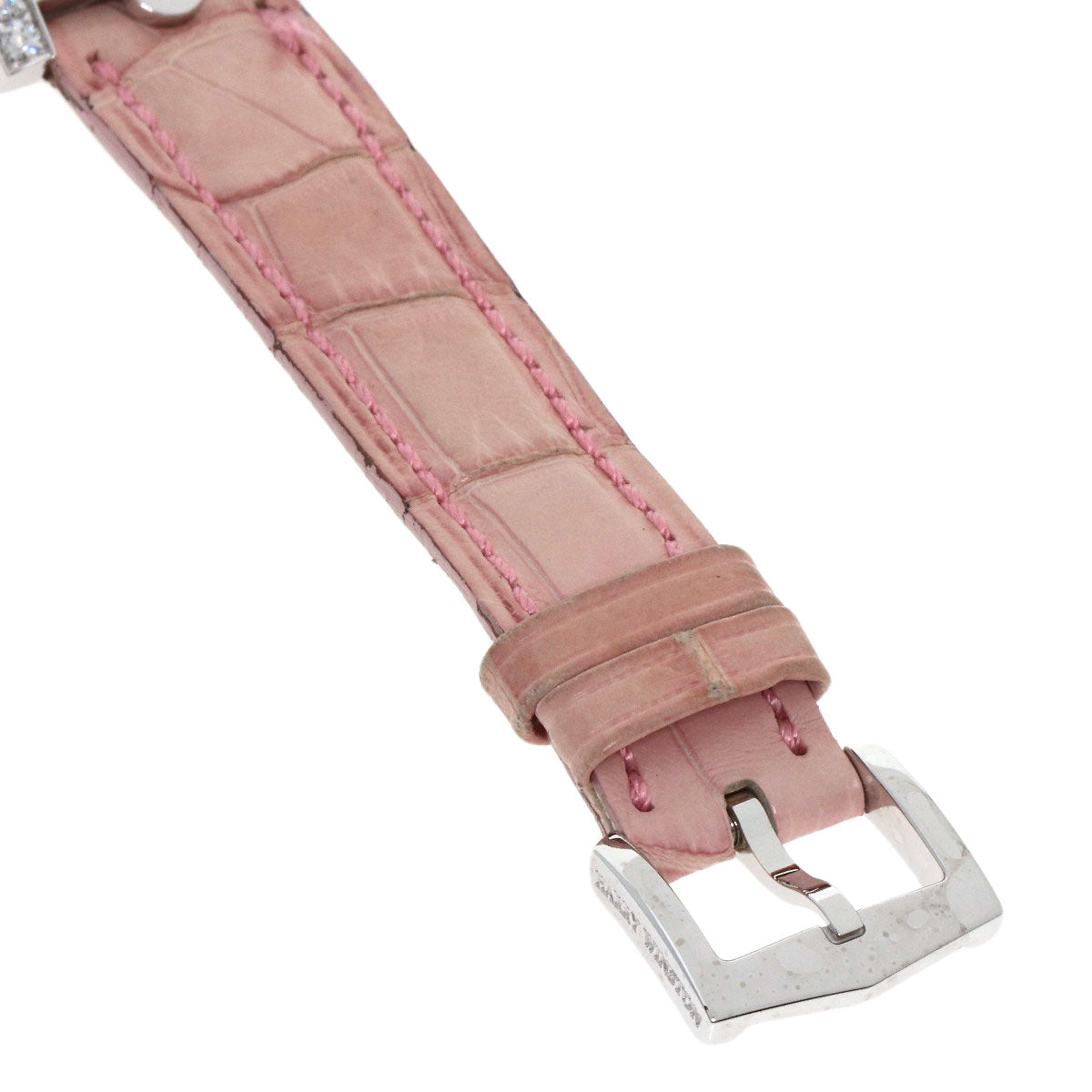 HARRY WINSTON Avenue C Watches 330LQW K18 White Gold/Leather Ladies