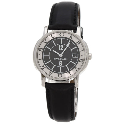 BVLGARI Solo tempo Watches ST35 Stainless Steel/Leather mens