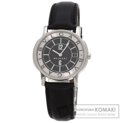 BVLGARI Solo tempo Watches ST35 Stainless Steel/Leather mens