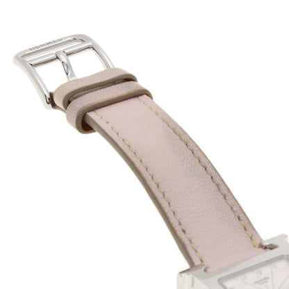 HERMES H watch Watches HH1.210 Stainless Steel/Leather Ladies