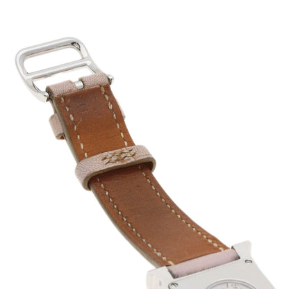 HERMES H watch Watches HH1.210 Stainless Steel/Leather Ladies