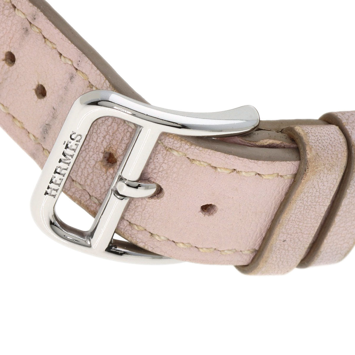 HERMES H watch Watches HH1.210 Stainless Steel/Leather Ladies