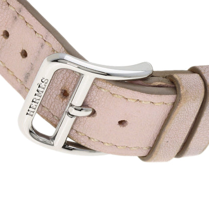 HERMES H watch Watches HH1.210 Stainless Steel/Leather Ladies