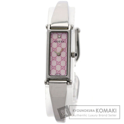 GUCCI Square face Watches 1500L Stainless Steel/Stainless Steel Ladies