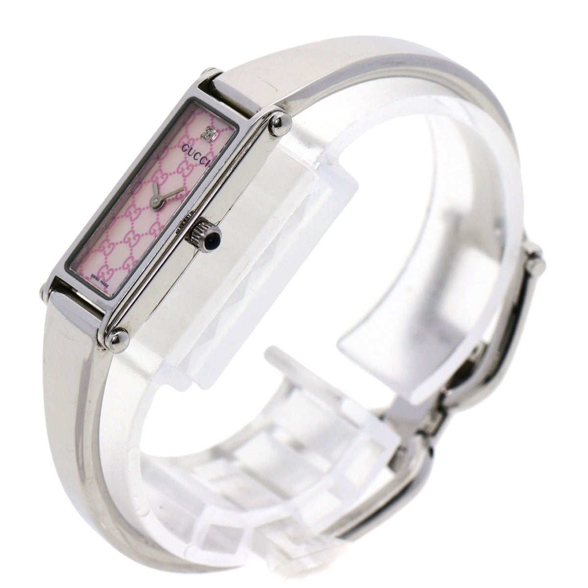 GUCCI Square face Watches 1500L Stainless Steel/Stainless Steel Ladies