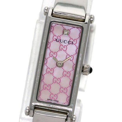 GUCCI Square face Watches 1500L Stainless Steel/Stainless Steel Ladies