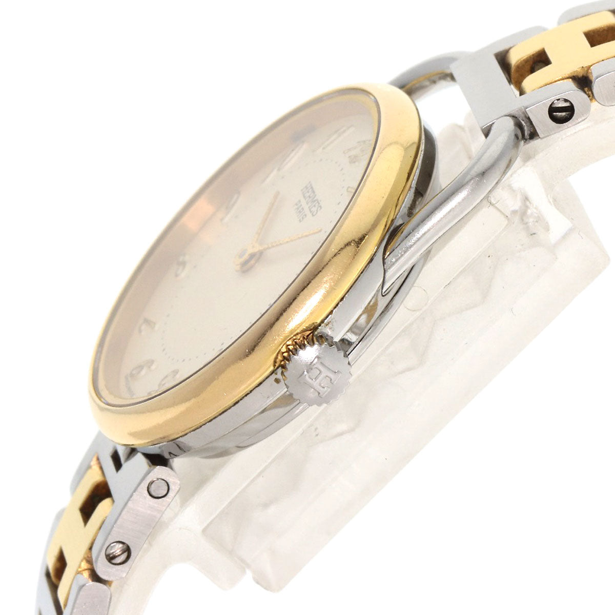 HERMES Arceau Watches Stainless Steel/SSxGP Ladies