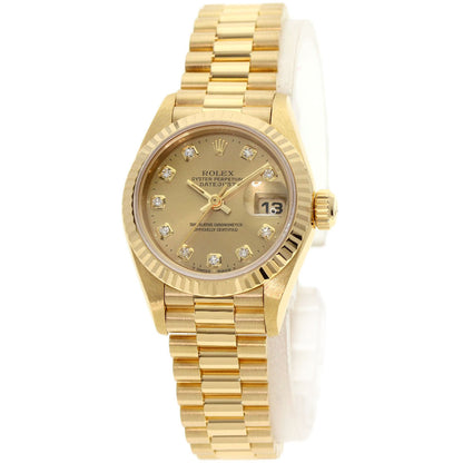 ROLEX DATEJUST 10P Diamond Watches 69178G K18 Yellow Gold/18K Yellow Gold Ladies