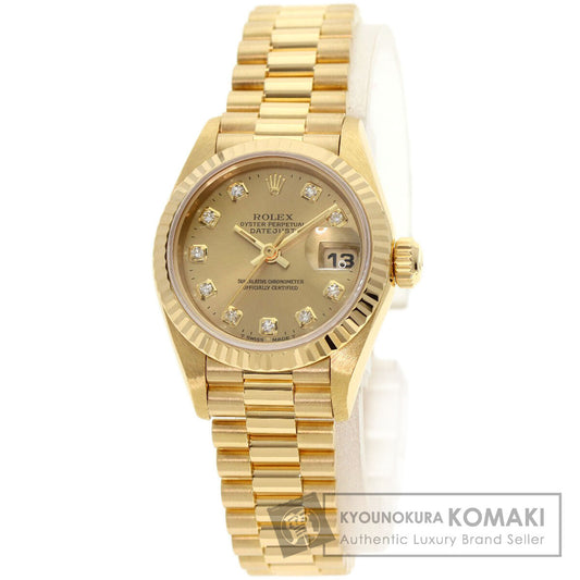 ROLEX DATEJUST 10P Diamond Watches 69178G K18 Yellow Gold/18K Yellow Gold Ladies