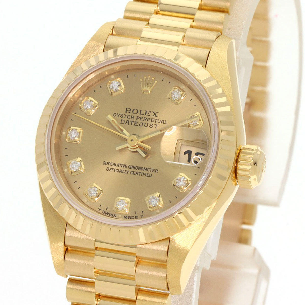 ROLEX DATEJUST 10P Diamond Watches 69178G K18 Yellow Gold/18K Yellow Gold Ladies