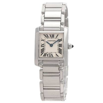 CARTIER Tank francaise SM Watches W50012S3 K18 White Gold/K18 White Gold Ladies