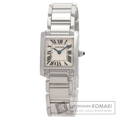 CARTIER Tank francaise SM Watches W50012S3 K18 White Gold/K18 White Gold Ladies