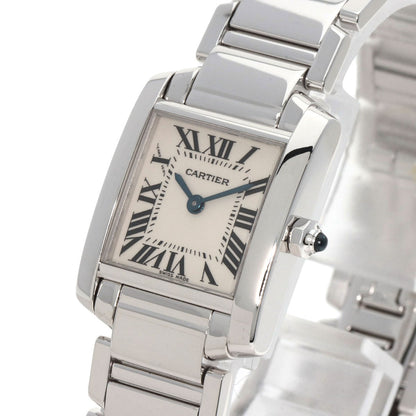 CARTIER Tank francaise SM Watches W50012S3 K18 White Gold/K18 White Gold Ladies