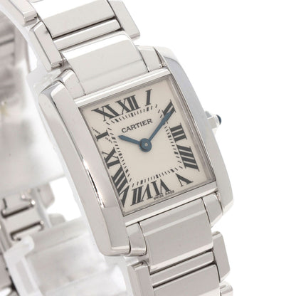 CARTIER Tank francaise SM Watches W50012S3 K18 White Gold/K18 White Gold Ladies