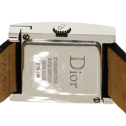 CHRISTIAN DIOR Maris Watches D78-109 Stainless Steel/Leather Ladies