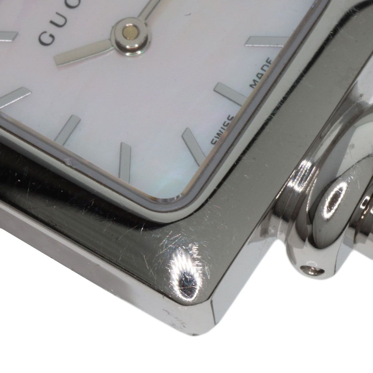 GUCCI Square face Watches 1900L Stainless Steel/Stainless Steel Ladies