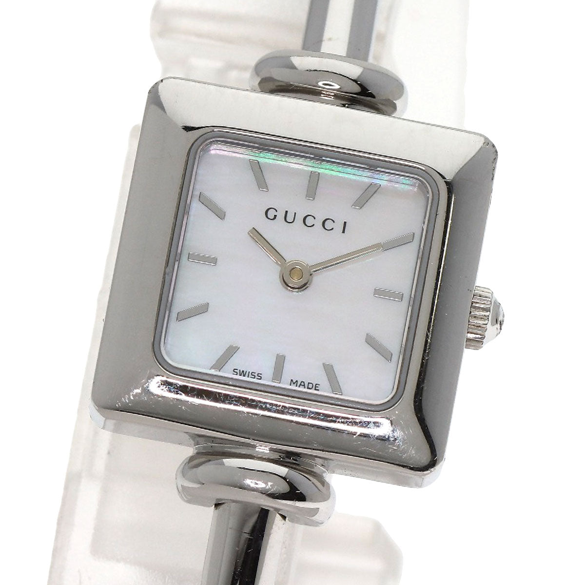 GUCCI Square face Watches 1900L Stainless Steel/Stainless Steel Ladies