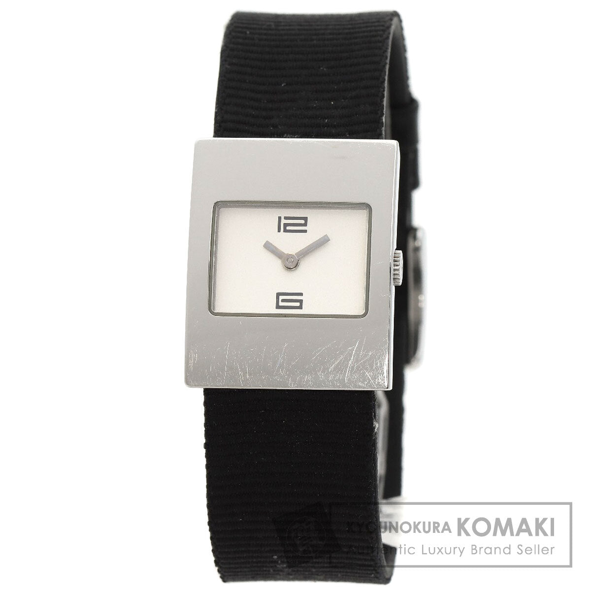 GUCCI Square face Watches 4900L Stainless Steel/Leather Ladies