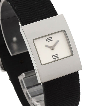 GUCCI Square face Watches 4900L Stainless Steel/Leather Ladies