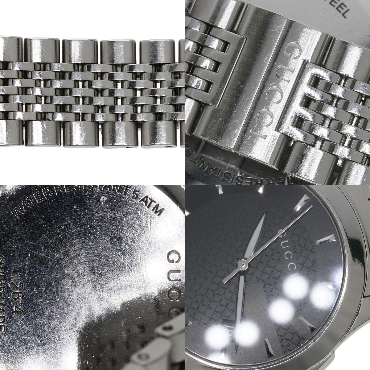 GUCCI G timeless Watches 126.4 Stainless Steel/Stainless Steel mens