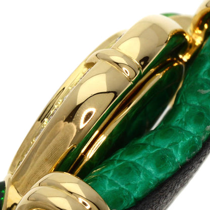 SEIKO CREDOR BezelDiamond Maker Complete Watches 1E70-3200 K18 Yellow Gold/Leather Ladies