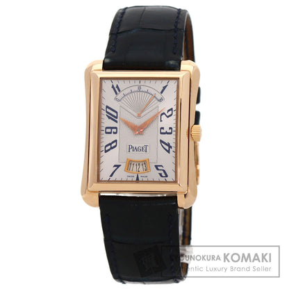 PIAGET Emperor Date Retrograde Watches P10109　 K18 Pink Gold/Leather mens