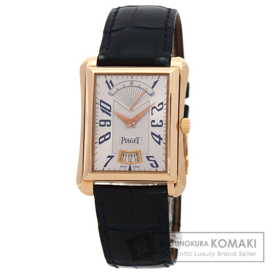 PIAGET Emperor Date Retrograde Watches P10109　 K18 Pink Gold/Leather mens