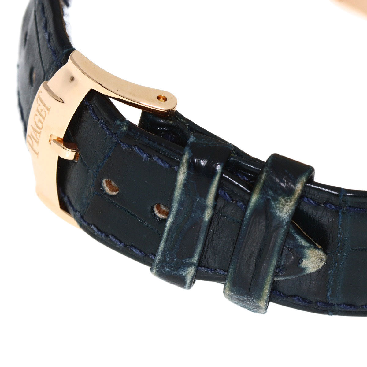 PIAGET Emperor Date Retrograde Watches P10109　 K18 Pink Gold/Leather mens