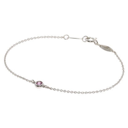 TIFFANY&Co.   Bracelet By The Yard Pink Sapphire Silver Ladies