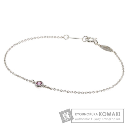 TIFFANY&Co.   Bracelet By The Yard Pink Sapphire Silver Ladies