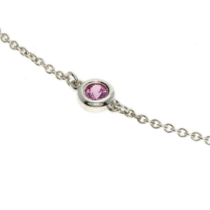 TIFFANY&Co.   Bracelet By The Yard Pink Sapphire Silver Ladies