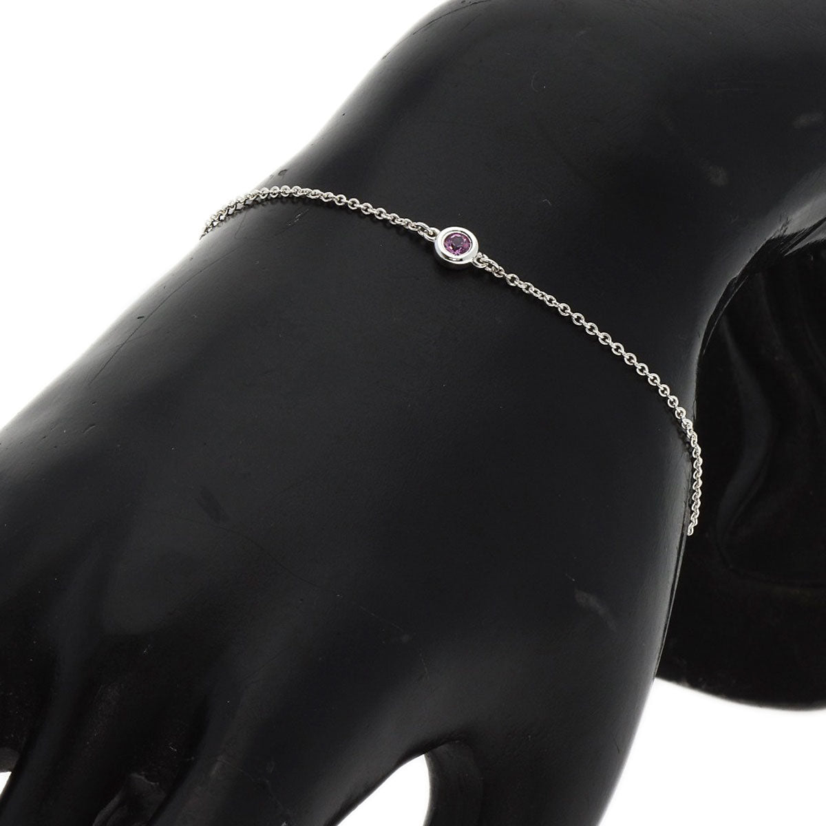 TIFFANY&Co.   Bracelet By The Yard Pink Sapphire Silver Ladies