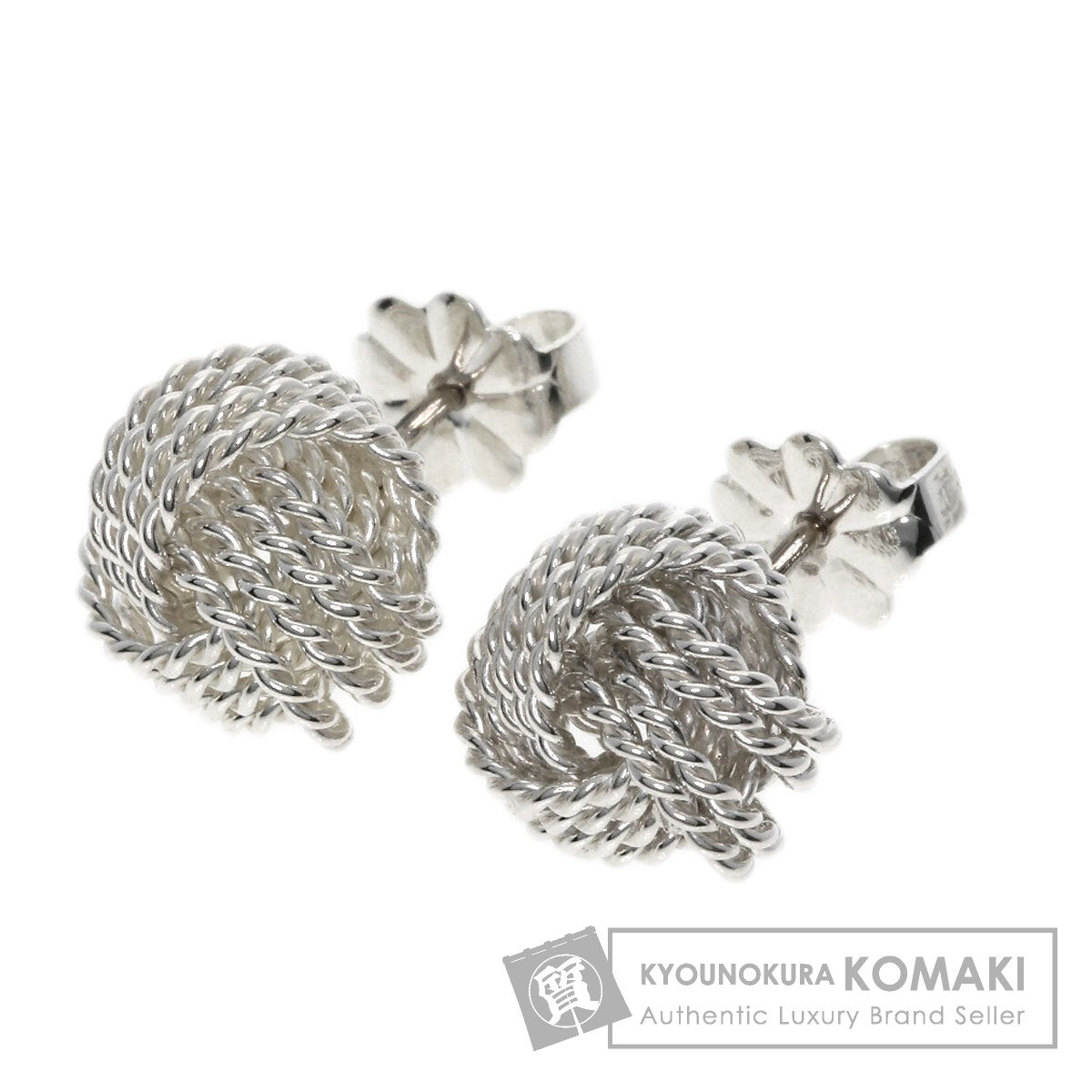 TIFFANY&Co.   earring Somerset Mesh Ball Silver Ladies