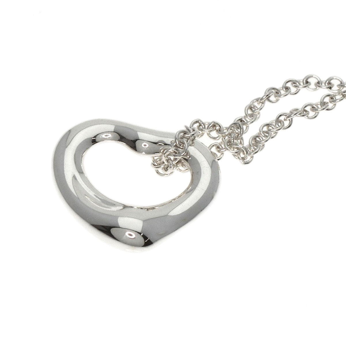 TIFFANY&Co.   Necklace Open Heart Mini Silver Ladies