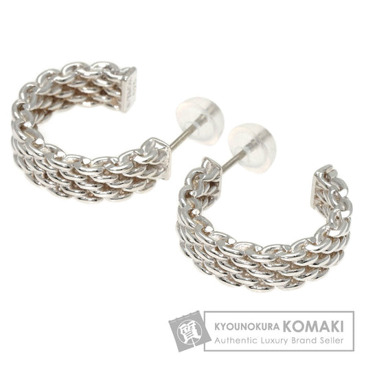 TIFFANY&Co.   earring Somerset mesh hoops Silver Ladies