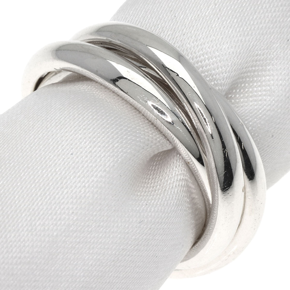 TIFFANY&Co.   Ring Trinity 3 stations Silver Ladies