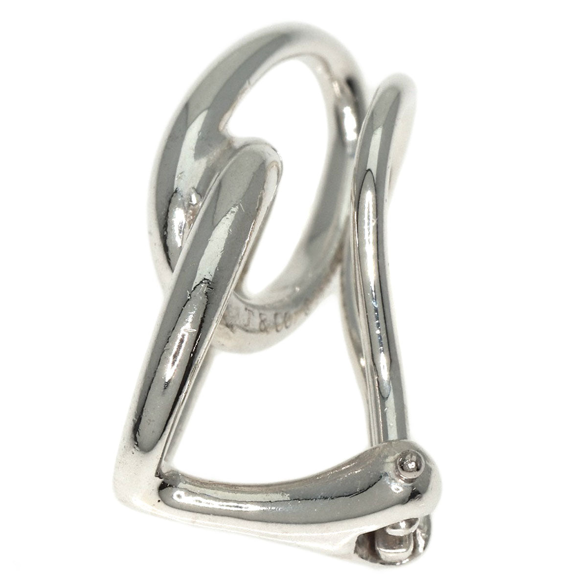 TIFFANY&Co.   Earring Double loop Silver Ladies