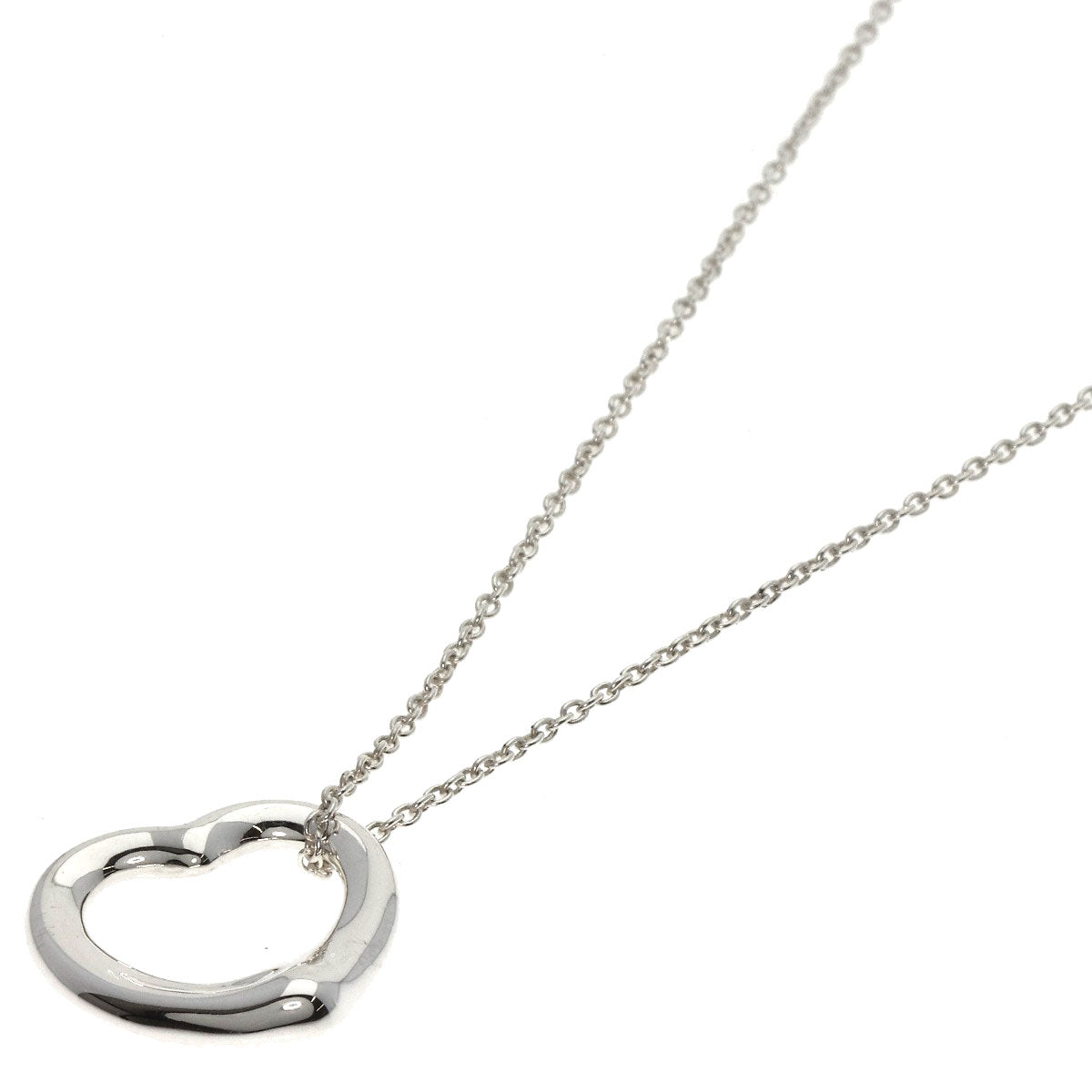 TIFFANY&Co.   Necklace Open heart Silver Ladies