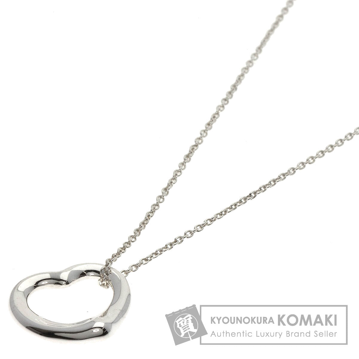 TIFFANY&Co.   Necklace Open heart Silver Ladies