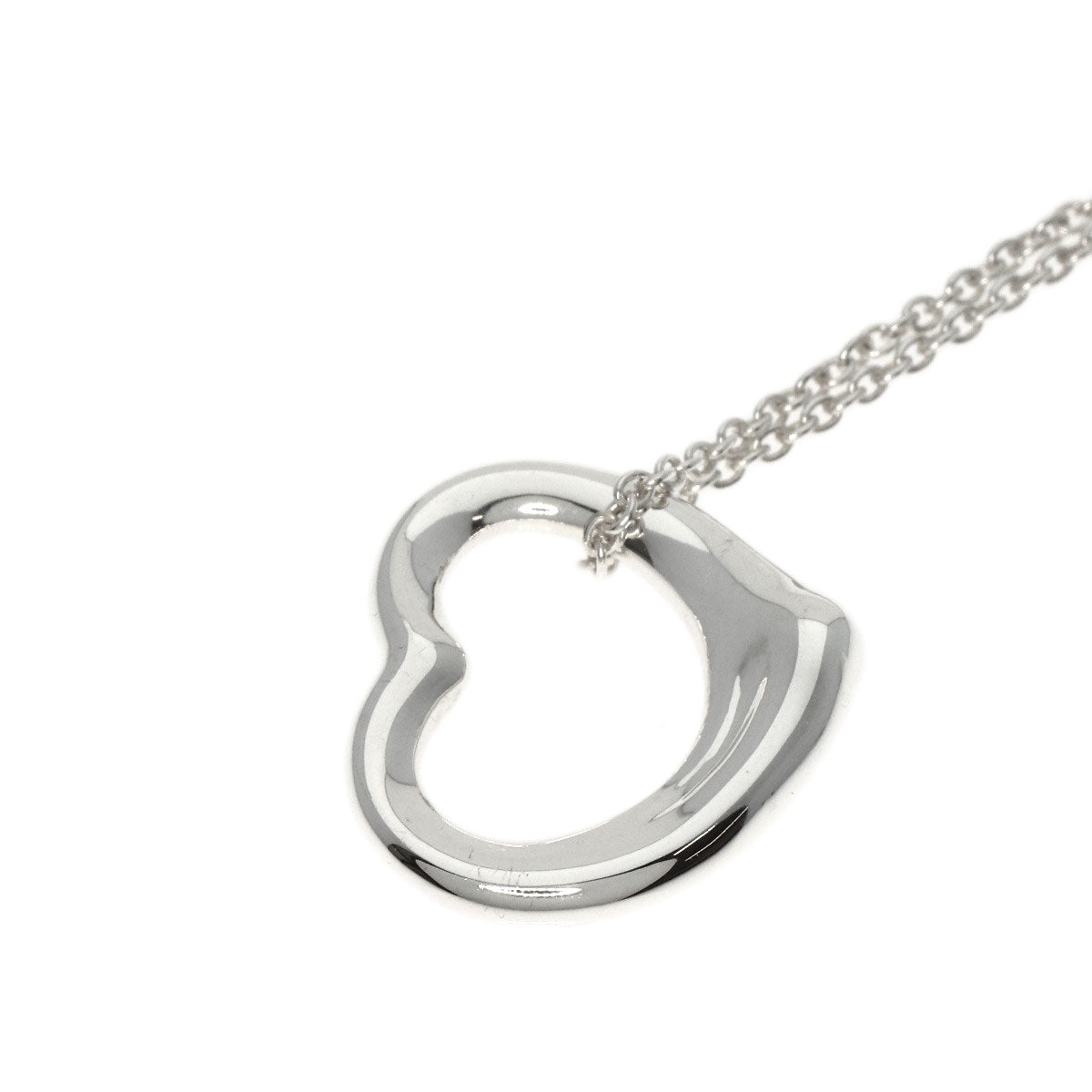 TIFFANY&Co.   Necklace Open heart Silver Ladies