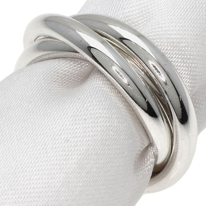 TIFFANY&Co.   Ring Trinity 3 stations Silver Ladies