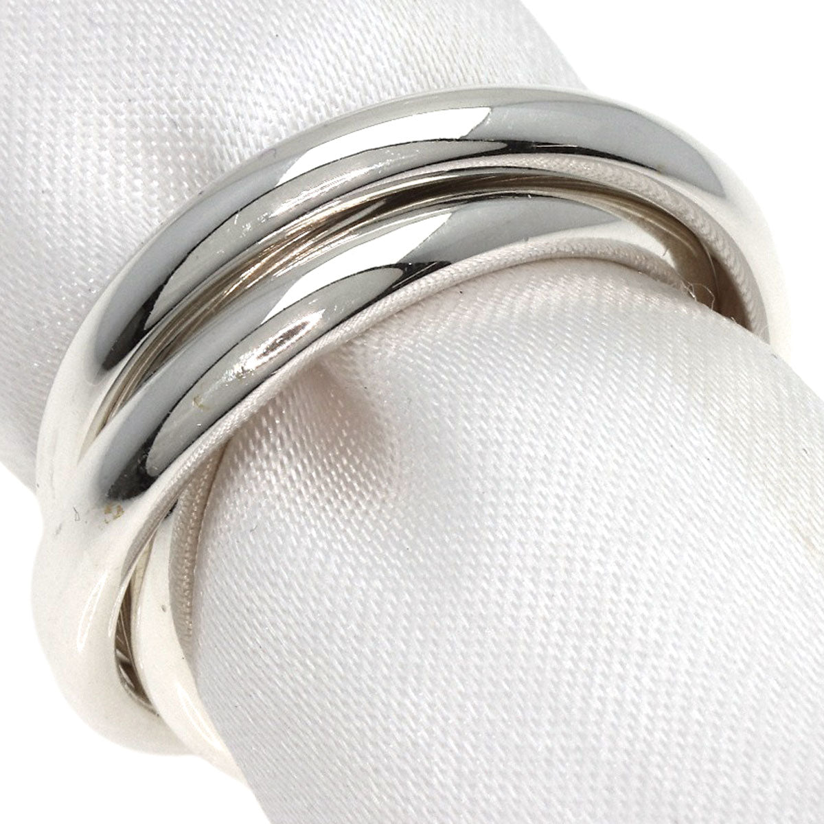 TIFFANY&Co.   Ring Trinity 3 stations Silver Ladies