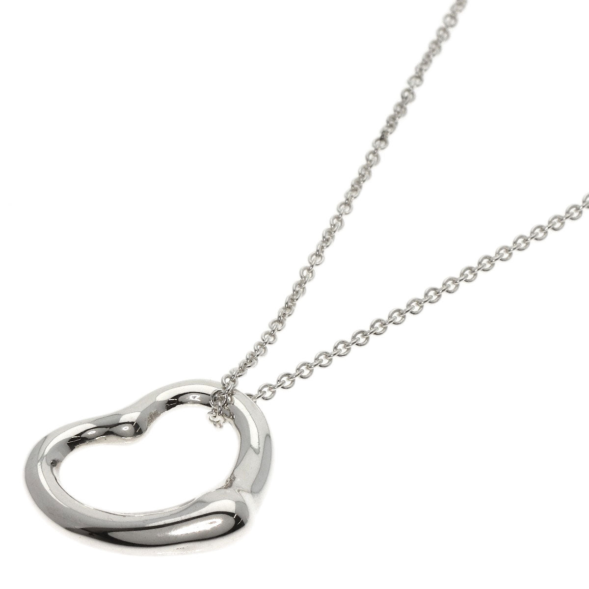 TIFFANY&Co.   Necklace Open heart Silver Ladies