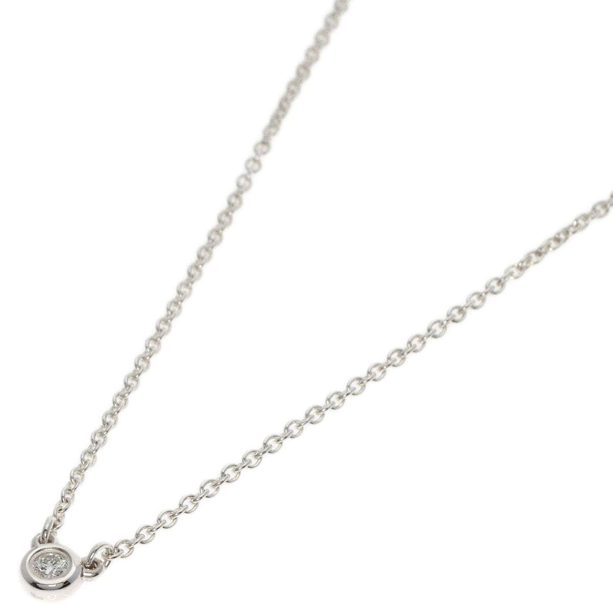 TIFFANY&Co.   Necklace By The Yard Diamond Silver Ladies